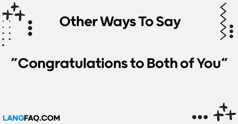 12 Other Ways to Say “Congratulations to Both of You”