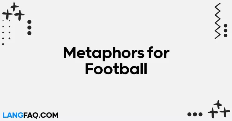 26 Metaphors for Football
