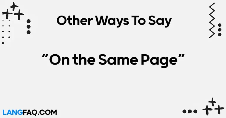 12 Other Ways to Say “On the Same Page”